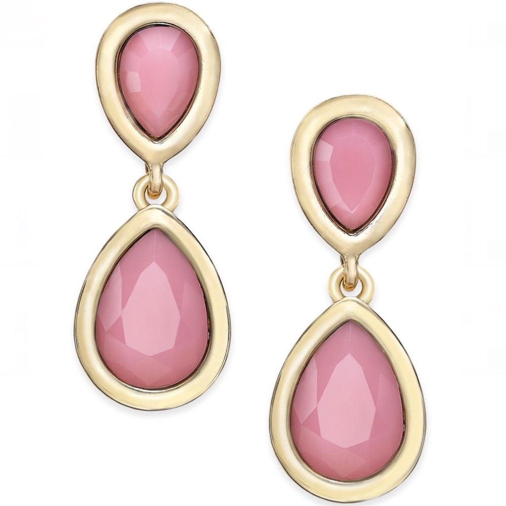🌸NWT🌸Charter Club Pink & Gold Drop Earrings